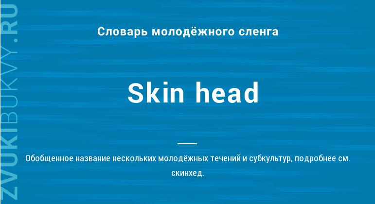 Значение слова Skin head