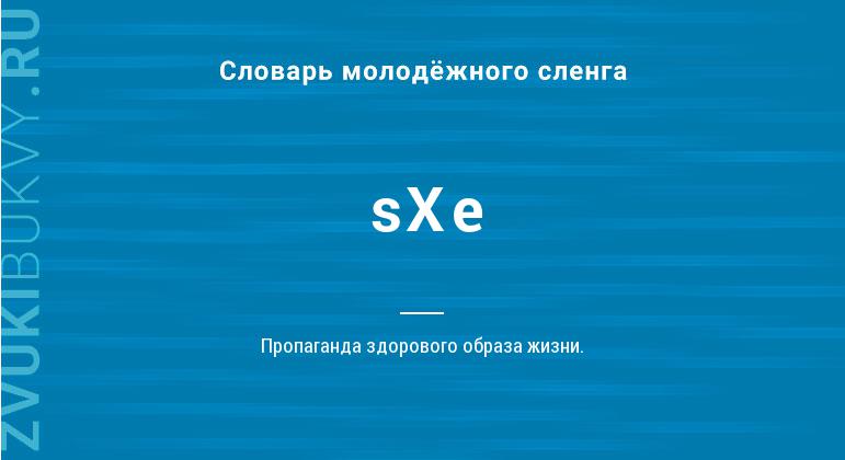 Значение слова SXe